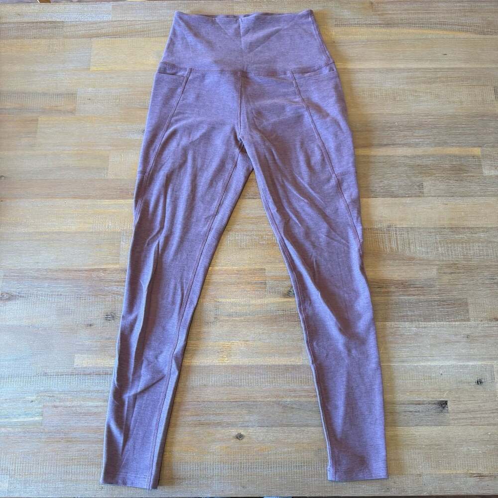 Beyond Yoga Spacedye Out Of Pocket Leggings Eggplant Purple Heather Women Size S